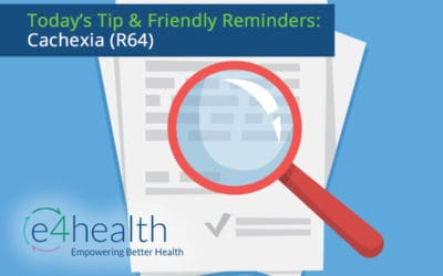 Coding Tip: Cachexia (R64)