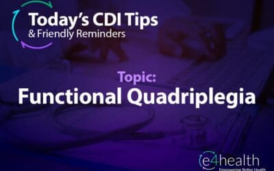 CDI Tip: Functional Quadriplegia
