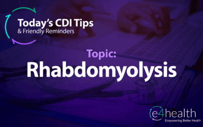 CDI Tips: Rhabdomyolysis