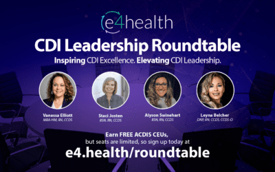 Register for the e4health CDI Leadership Roundtable